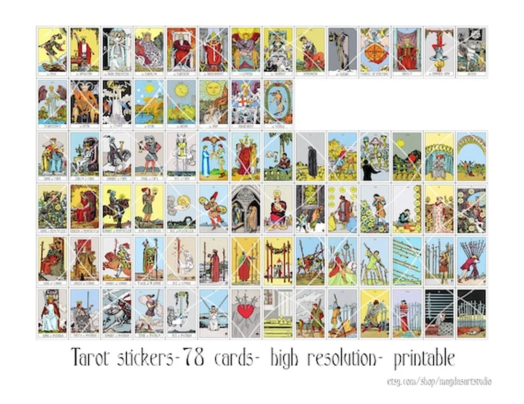 78 card tarot deck phong cách cổ điển với đủ bộ bài Tarot