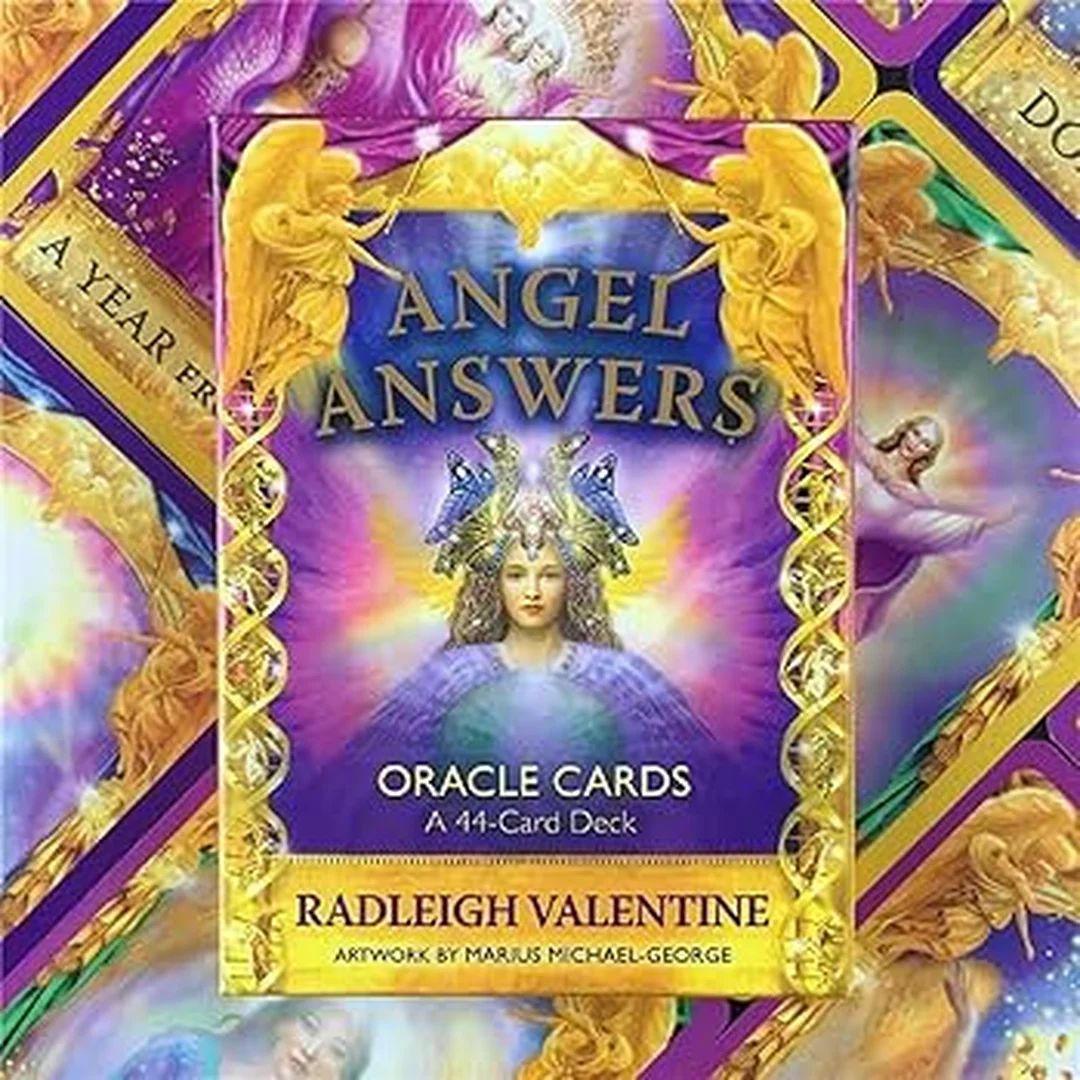 angel answers oracle cards pdf bìa bộ bài và guidebook