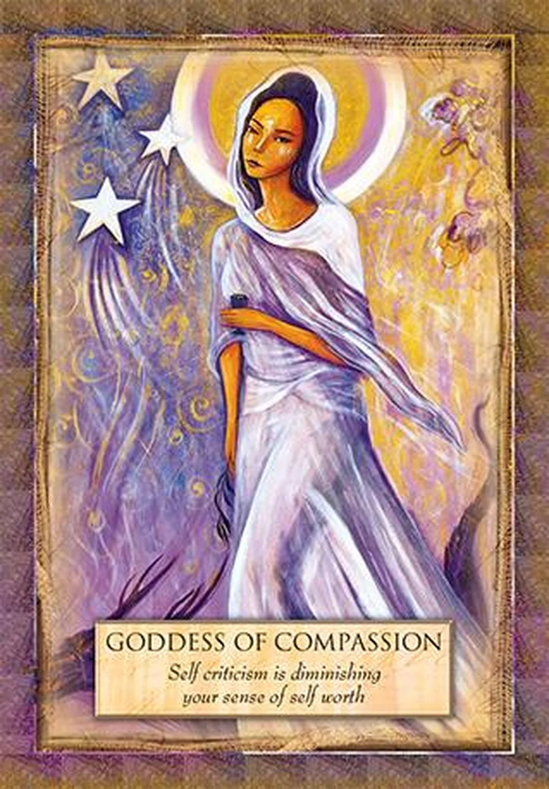 angels gods and goddesses oracle cards với lá Compassion
