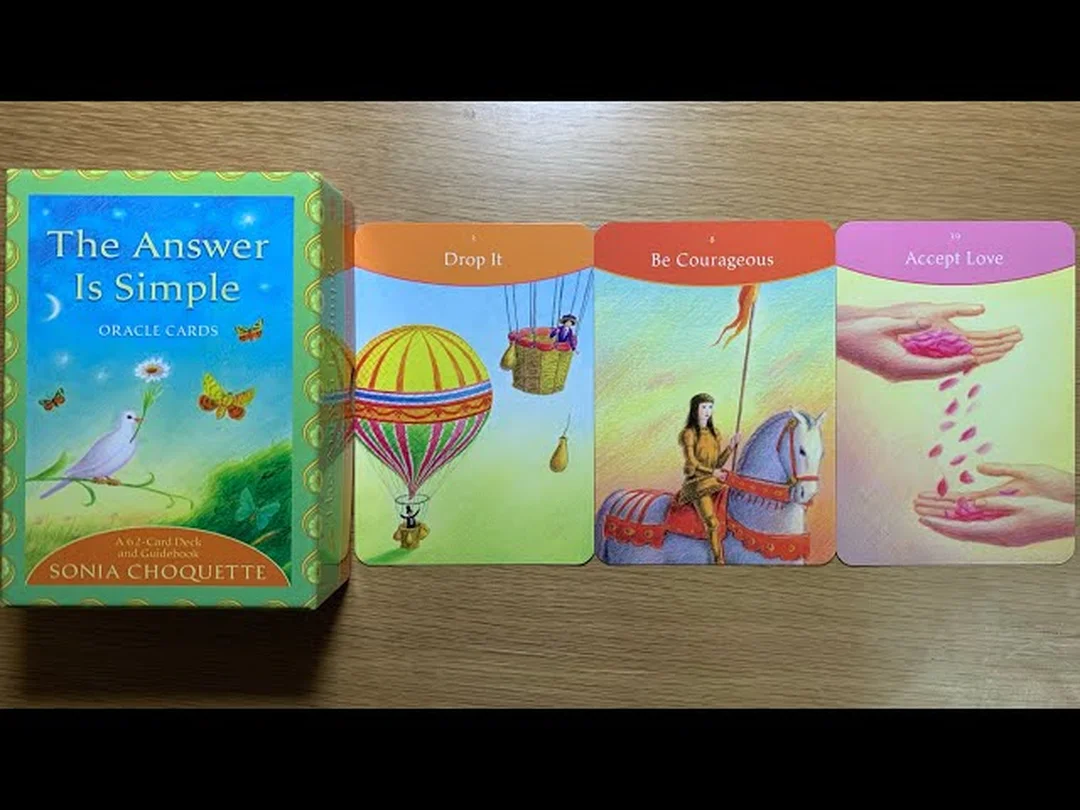 answer is simple oracle cards video flip through