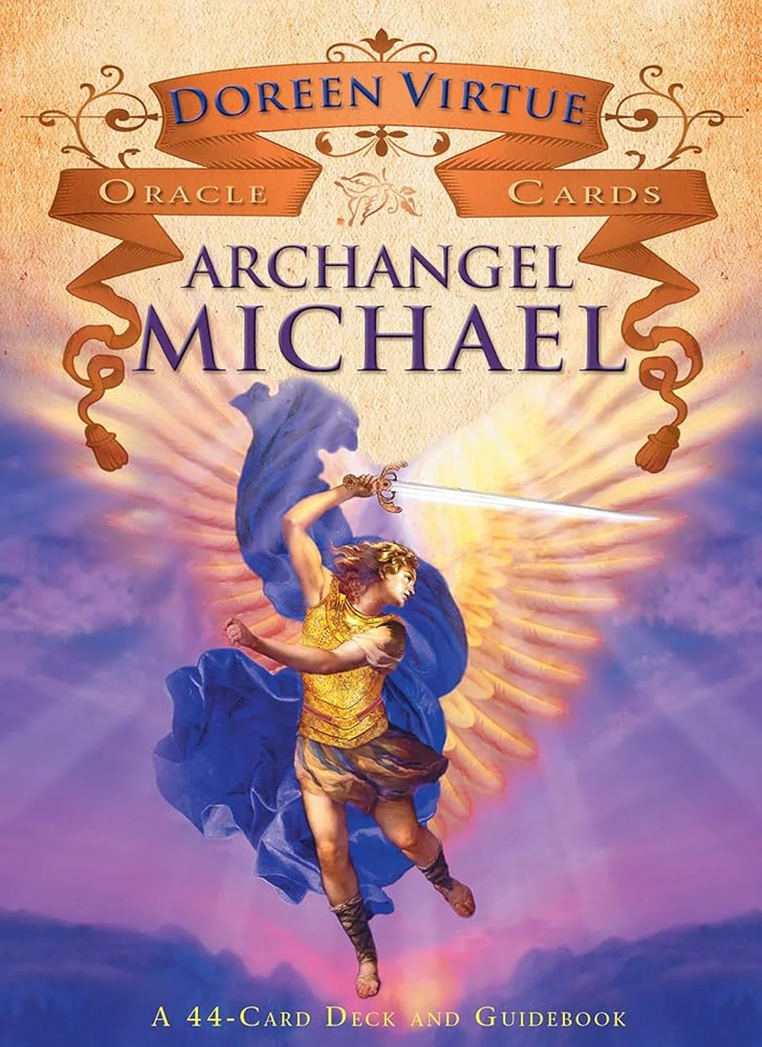 archangel oracle cards hộp bài thiên thần màu tím