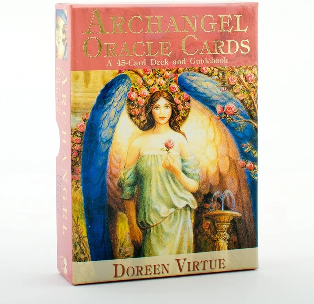 archangel oracle cards mặt sau và hộp bài
