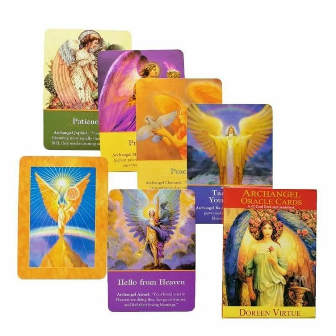 archangel oracle cards trải bài thiên thần trên bàn