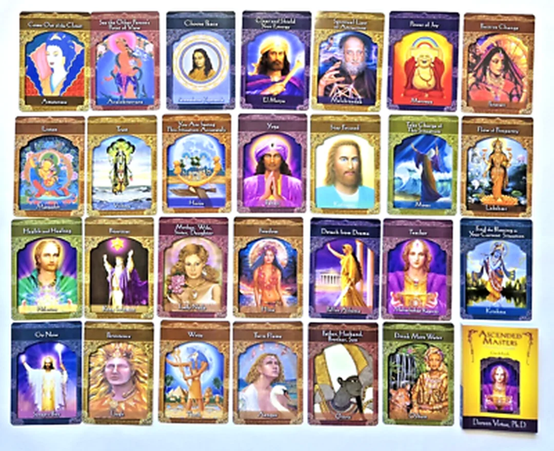 ascended masters oracle cards bản hộp và guidebook