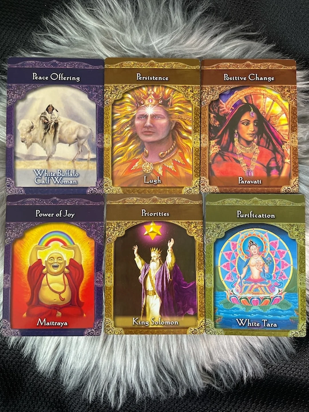ascended masters oracle cards phong cách minh họa tâm linh