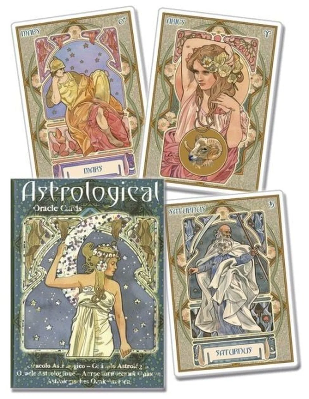 astrological oracle cards bộ bài chiêm tinh Lo Scarabeo hộp cứng