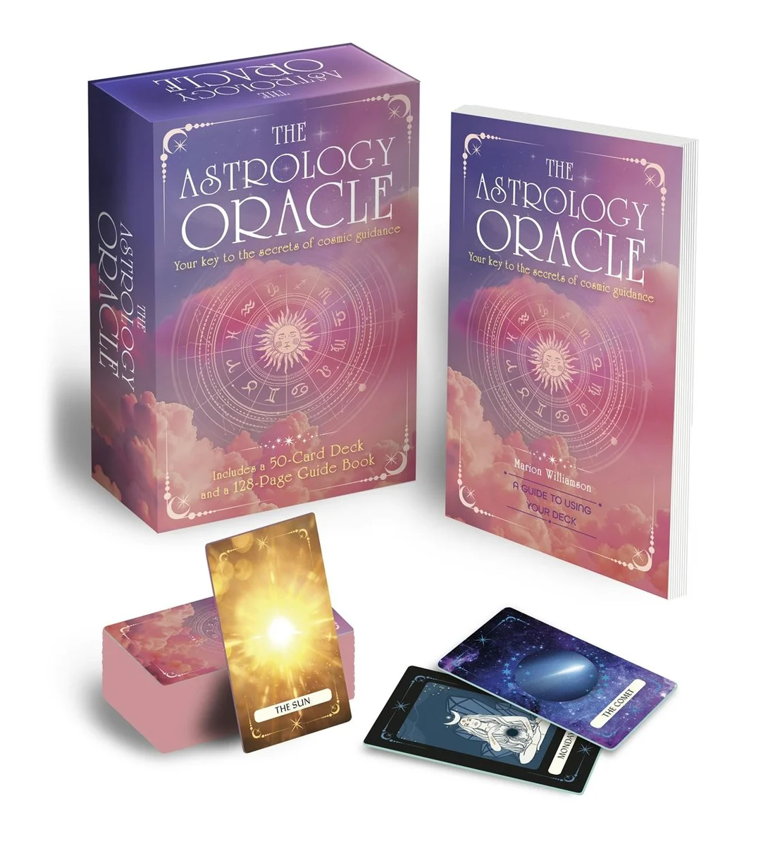 astrological oracle cards mặt bài nghệ thuật Art Nouveau