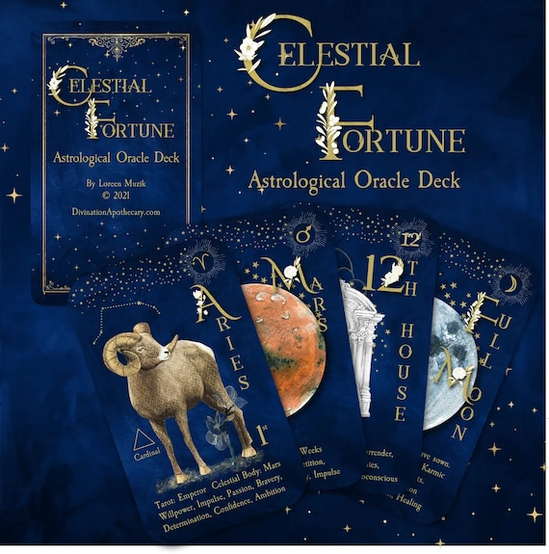 astrological oracle cards trải bài chiêm tinh thủ công