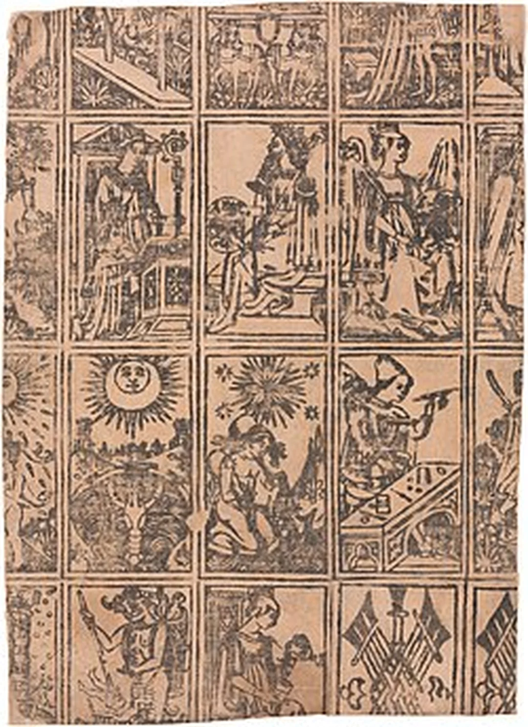 Bài tarot cổ trong lịch sử bài tarot cổ từ bộ sưu tập Cary minh họa lịch sử tarot