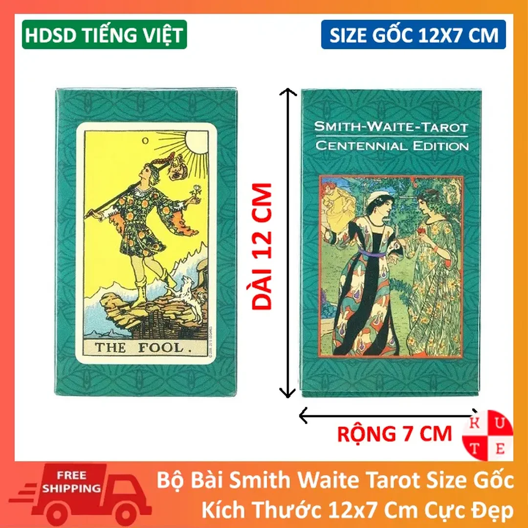 bài tarot gốc Rider Waite dạng hộp sản phẩm