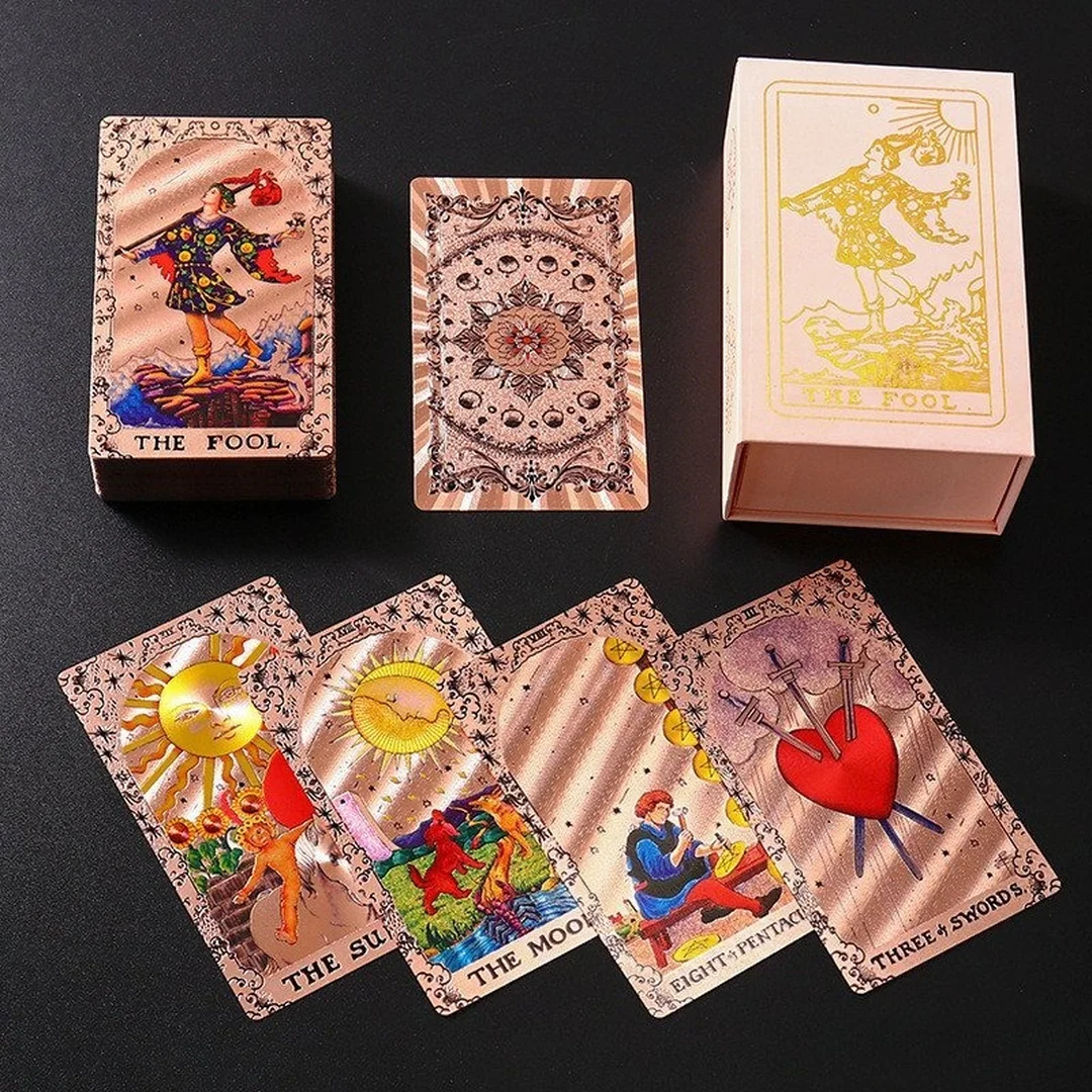 bài tarot mạ vàng Black and Gold Edition hộp cứng sang trọng