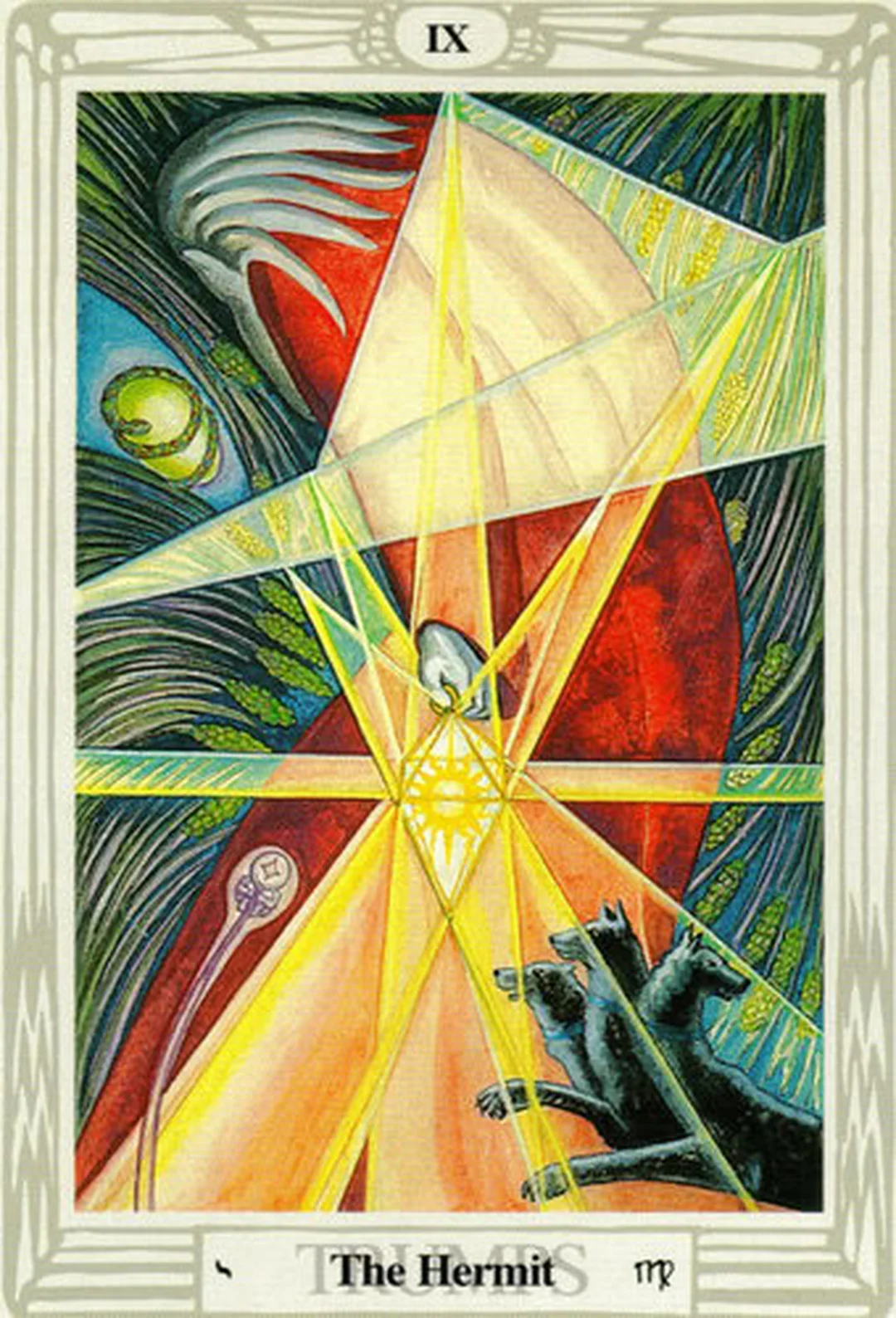 bài tarot the hermit trong phiên bản Thoth Tarot