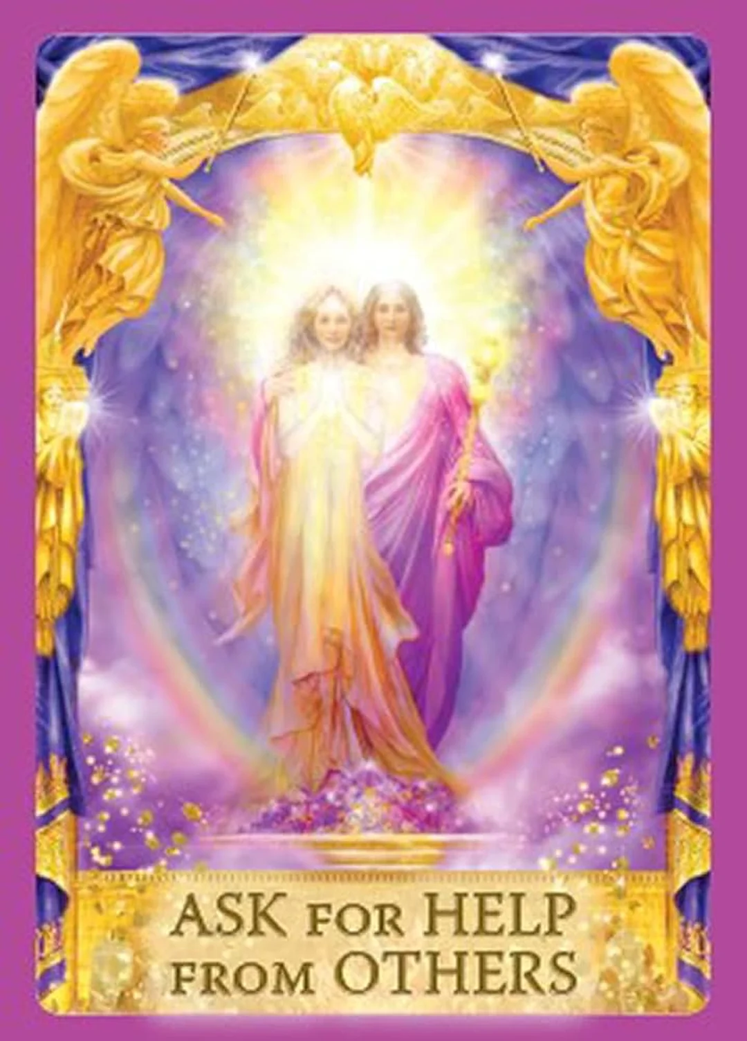 Bộ bài angel answers oracle cards hiển thị các lá bài minh họa