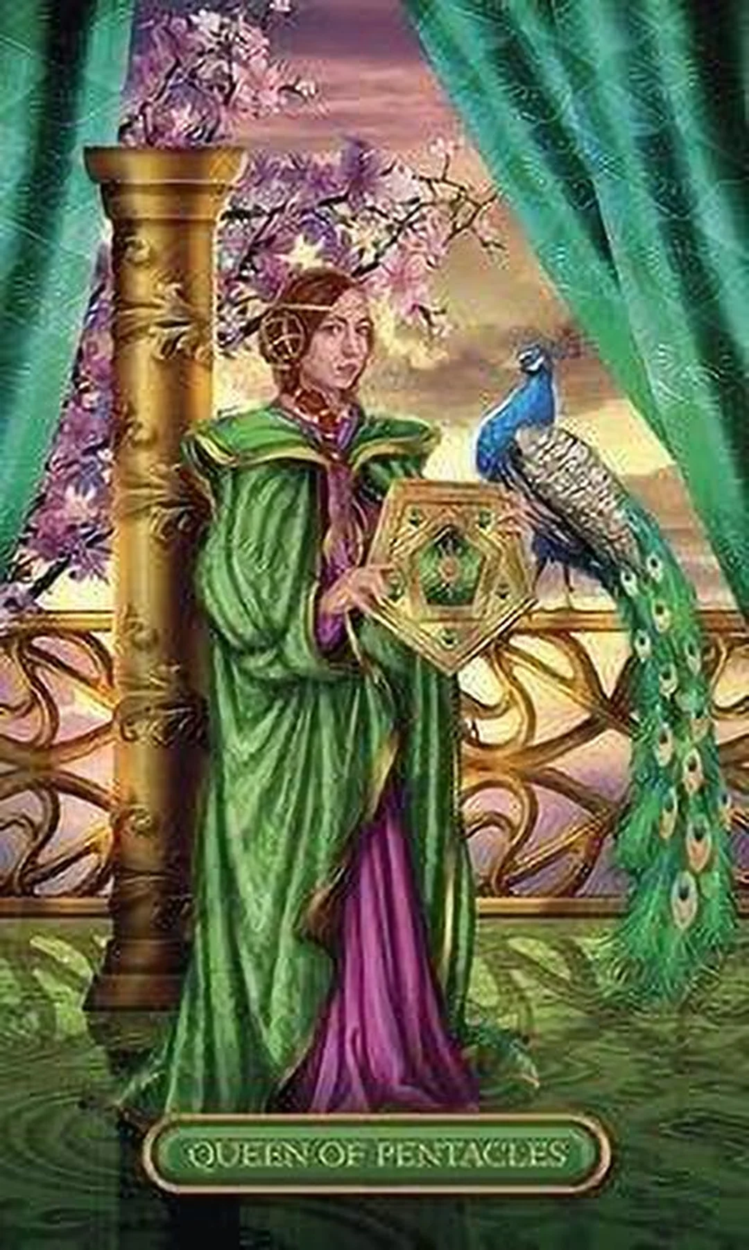 Bộ bài gilded tarot royale bản bán lẻ trên nền trắng