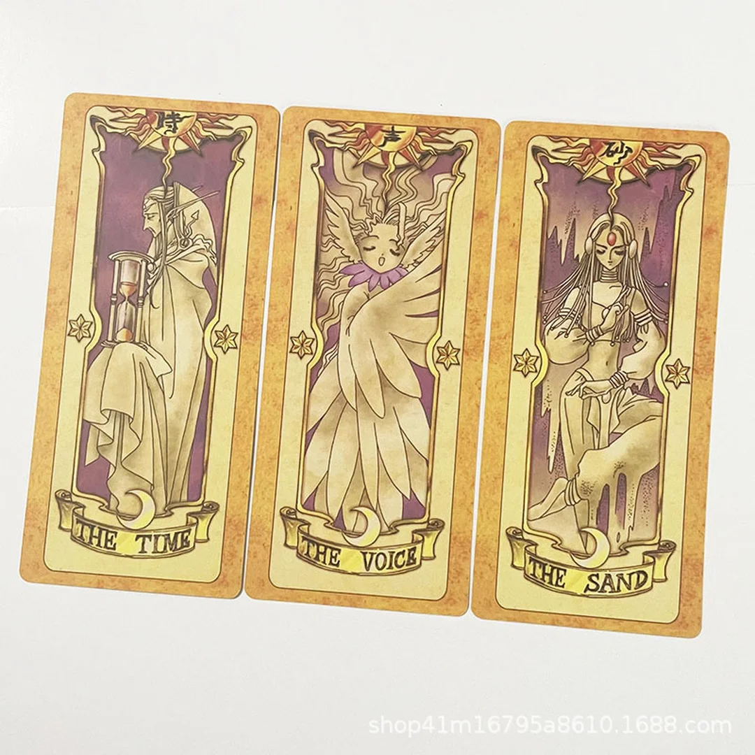 Bộ bài Clow Donald với màu in rõ để học bói bói bài clow với bộ Clow Card Donald màu nâu vàng