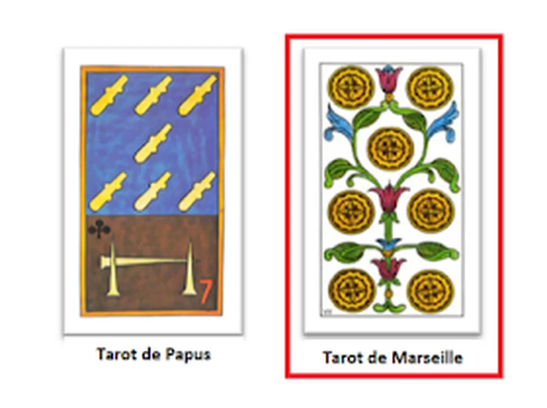 các chuẩn bài tarot Marseille và Etteilla qua pip cards