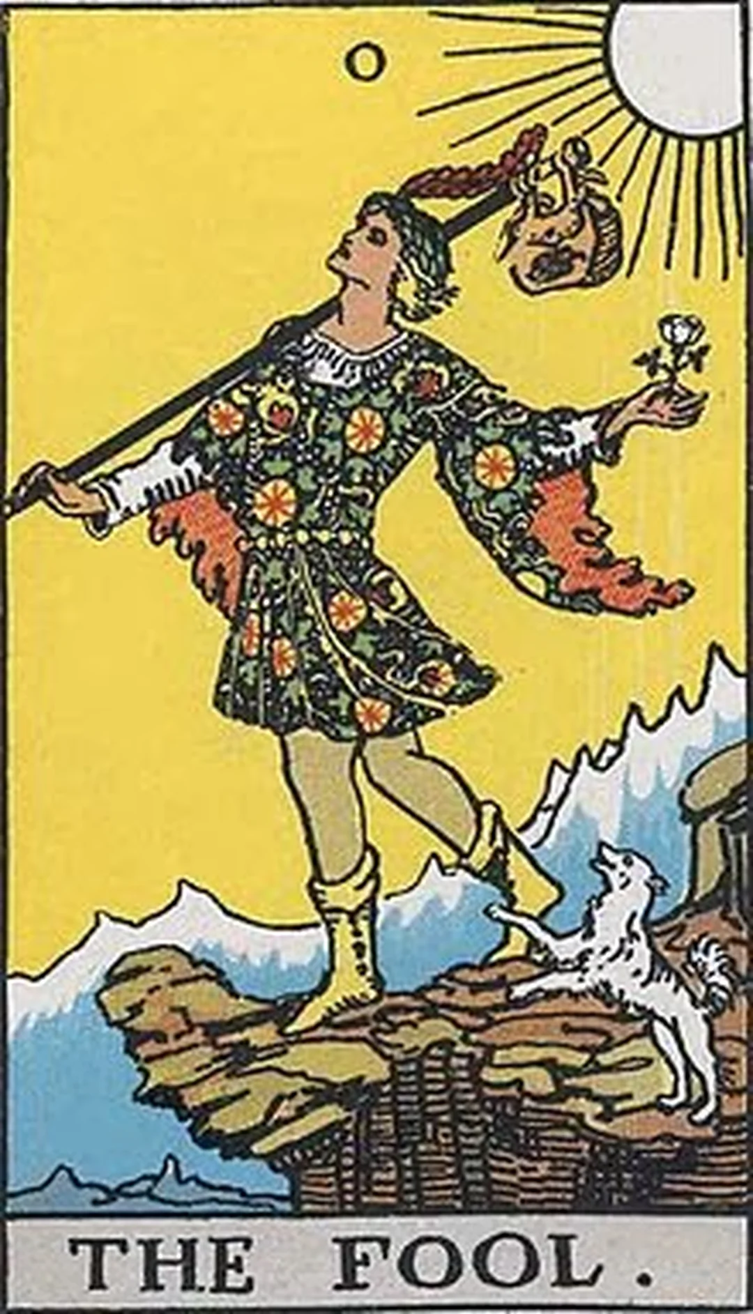 The Fool trong các lá bài Tarot Rider Waite Smith các la bài tarot The Fool trong hệ Rider Waite Smith