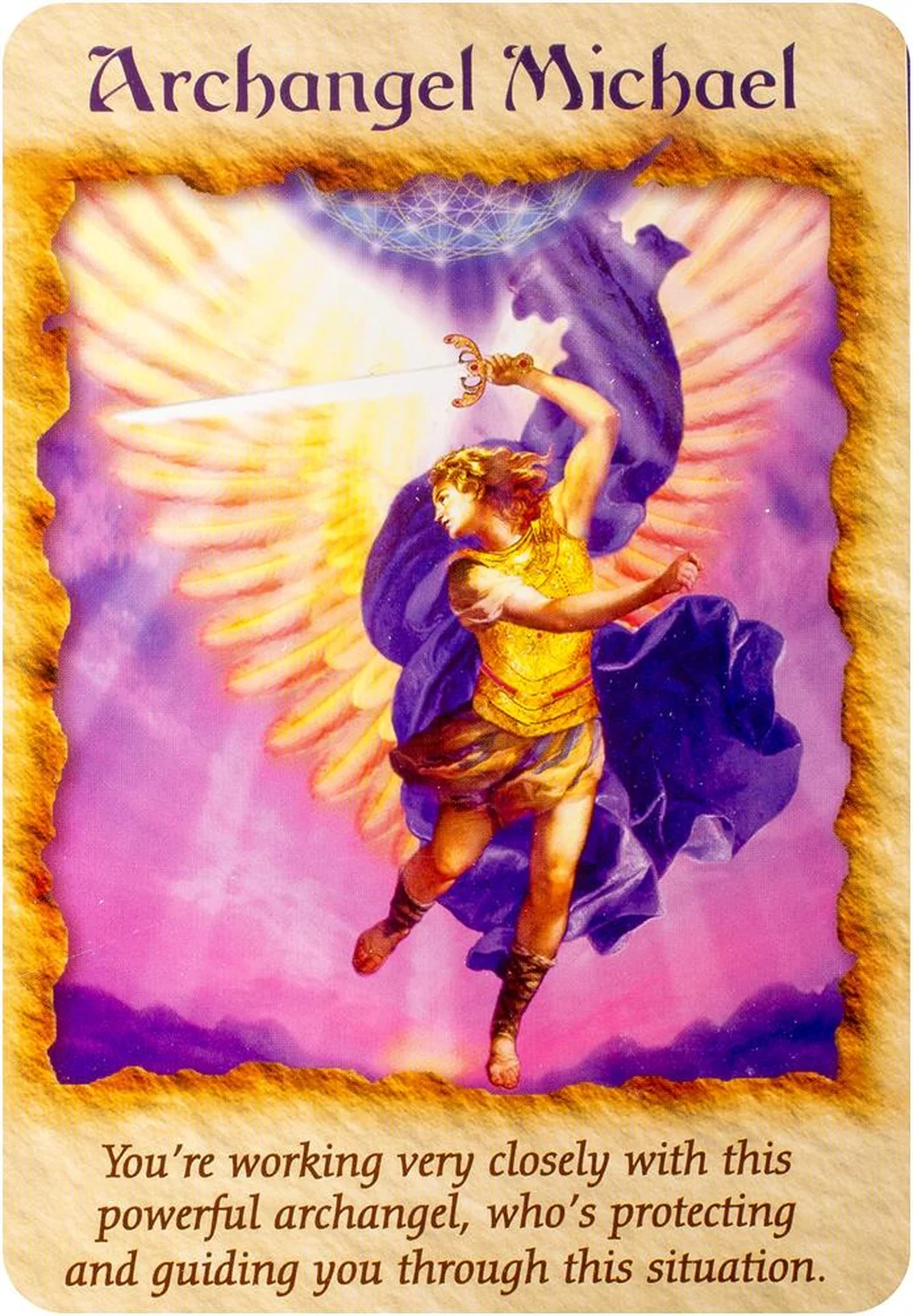 các lá minh họa angel therapy oracle cards với hình thiên thần