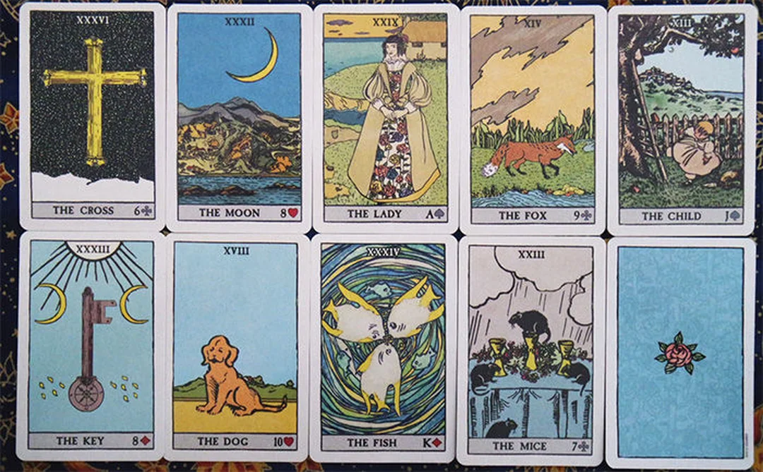 cách bói bài lenormand bằng bộ bài minh họa rõ biểu tượng