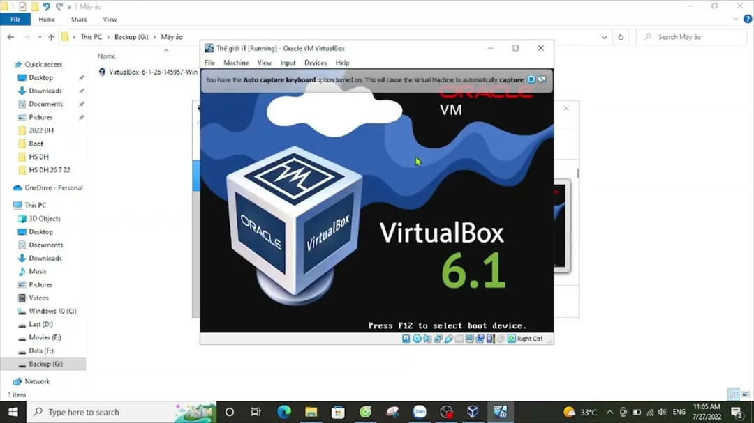 cách sử dụng oracle vm virtualbox và các lỗi thường gặp