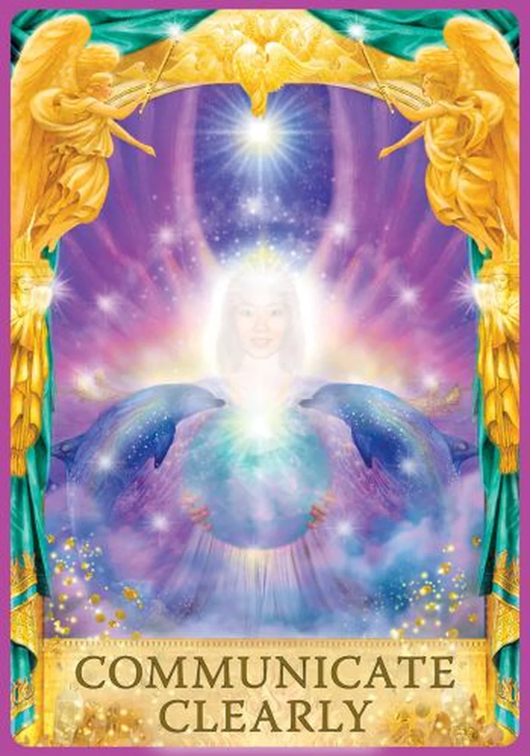 Cận cảnh lá bài trong bộ angel answers oracle cards