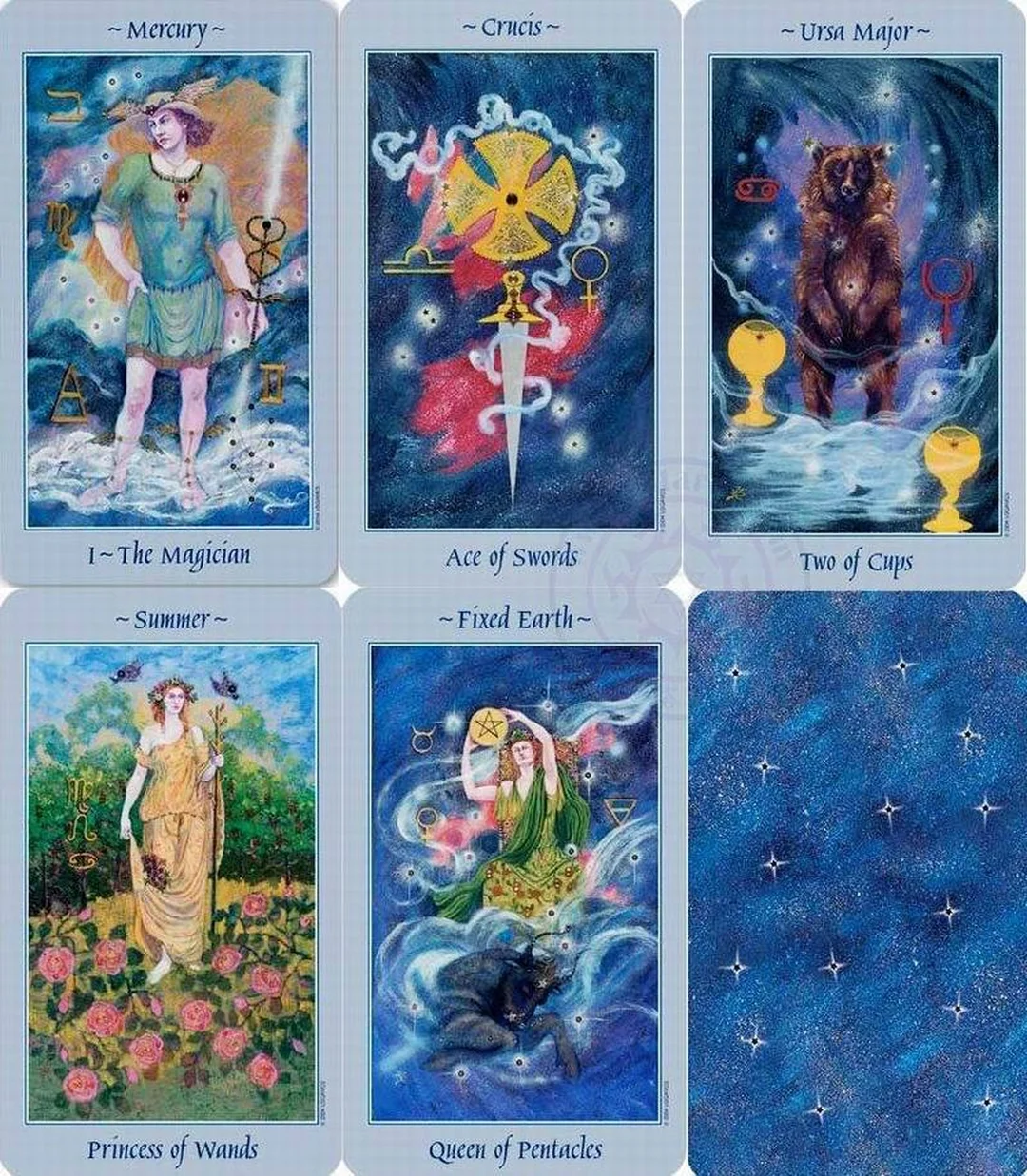 celestial tarot deck bản hộp và lá bài dành cho người học Tarot
