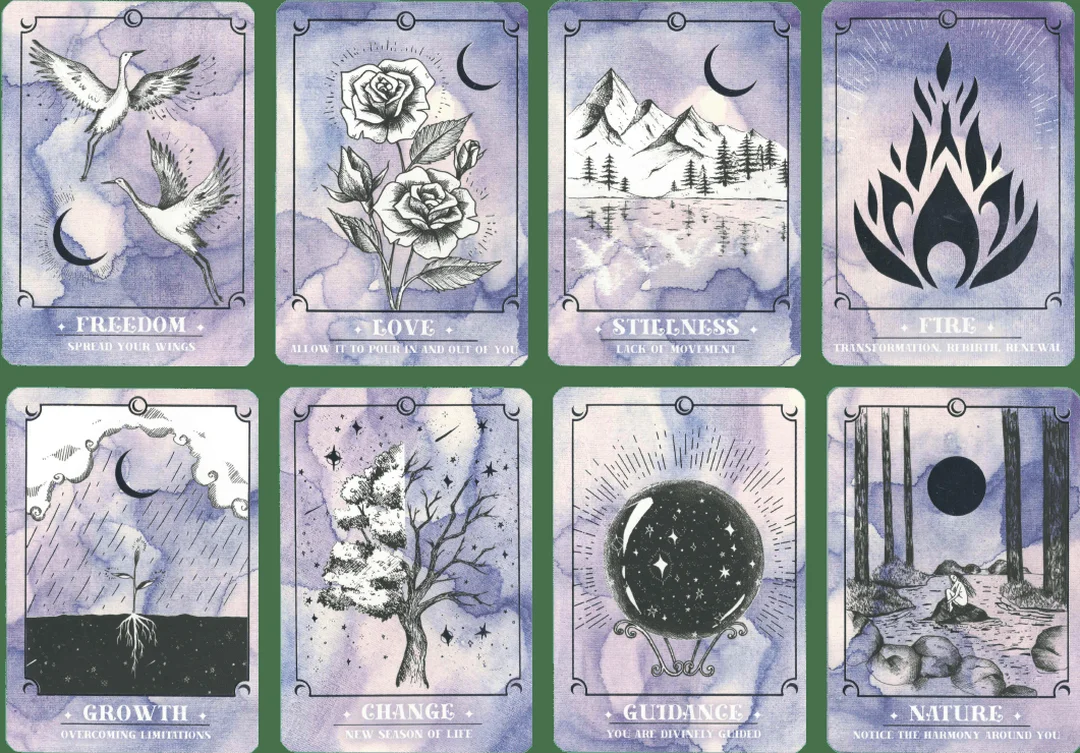 chọn bộ bài oracle cards meaning theo tình yêu chữa lành và self-care