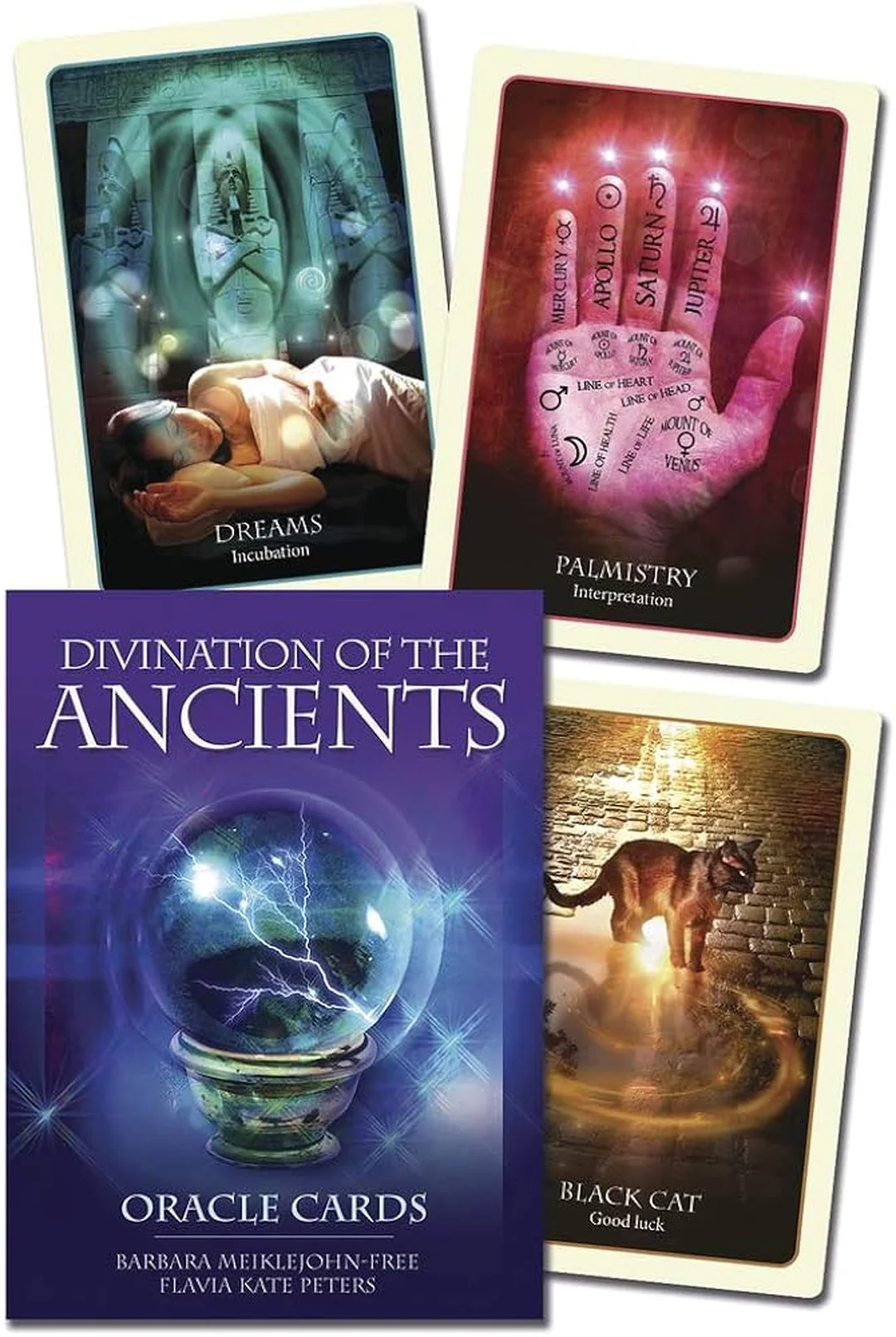 divination of the ancients oracle cards hộp bài và sách hướng dẫn