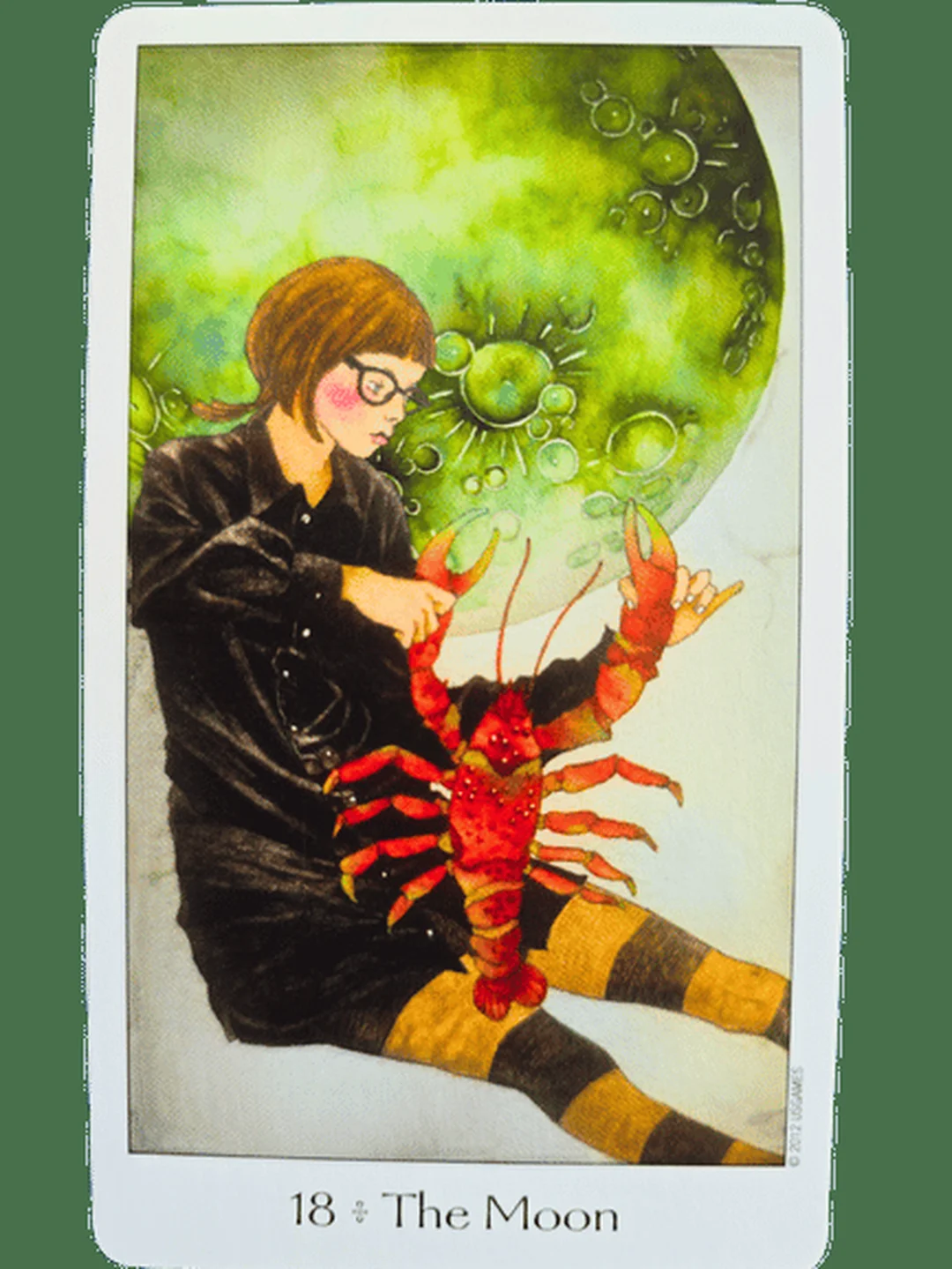 The Moon trong Dreaming Way Tarot Deck dreaming way tarot deck The Moon với biểu tượng giấc mơ và tầng vô thức