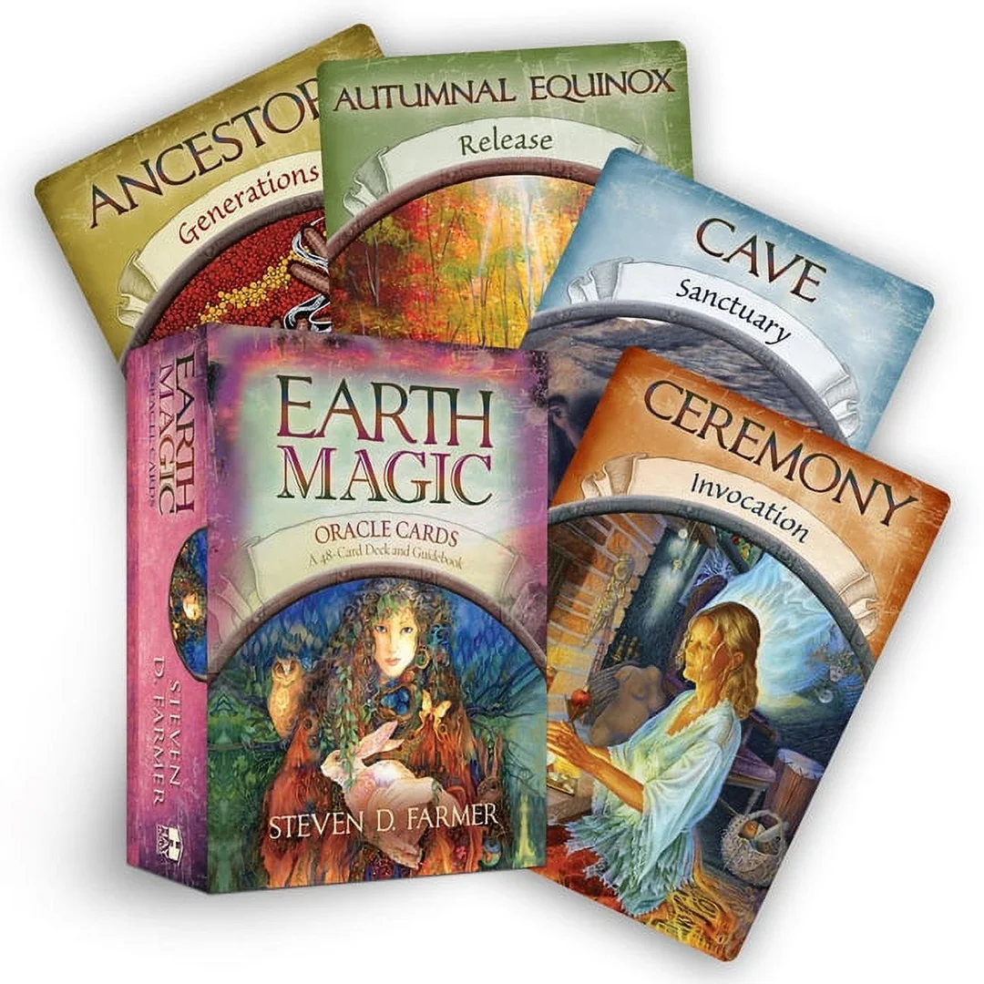 earth magic oracle cards hộp bài và guidebook chính hãng