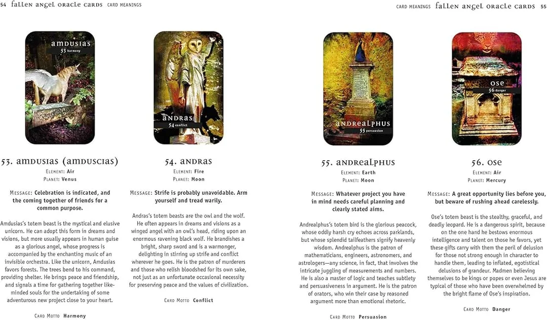 Fallen Angel Oracle Cards phiên bản hộp 72 lá