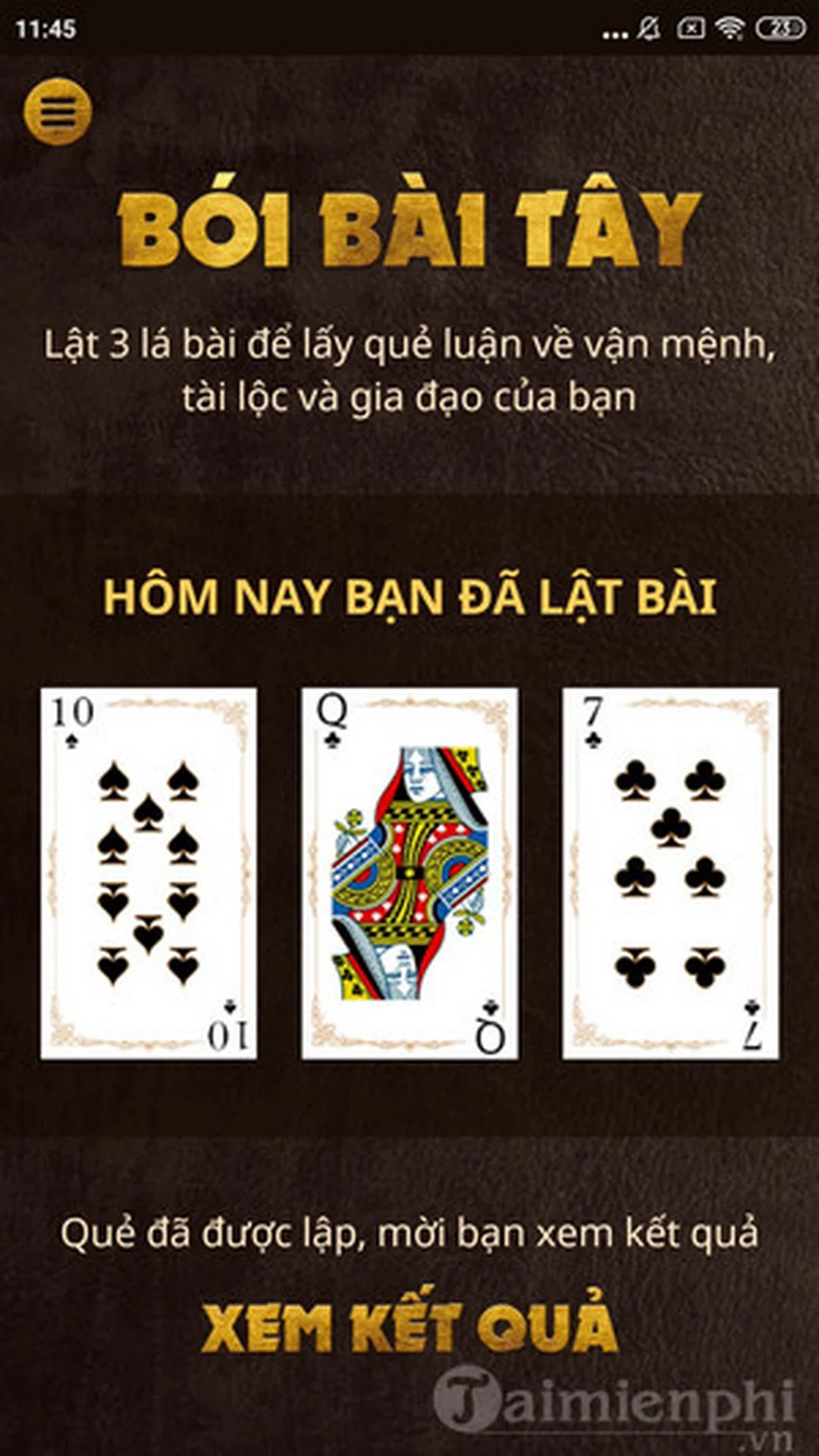 giải đoán bói bài tây hàng ngày đúng bối cảnh