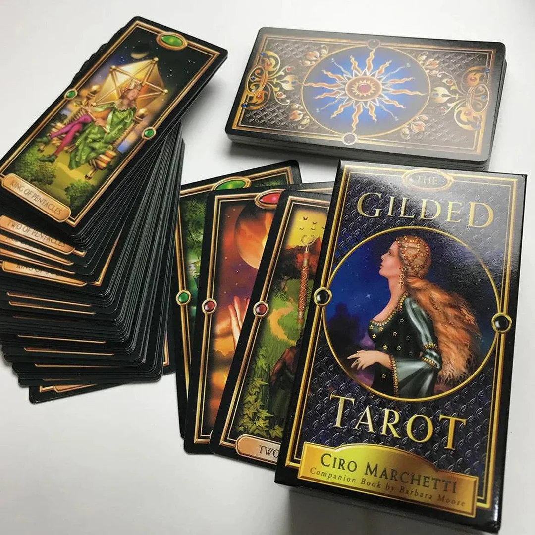gilded tarot so sánh bản gốc với trải bài thực tế