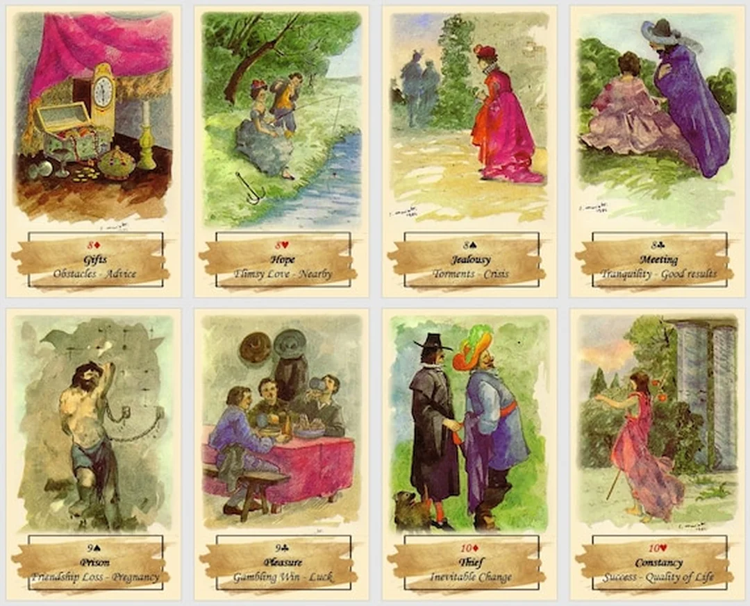 gypsy oracle cards phong cách thủ công và cổ điển