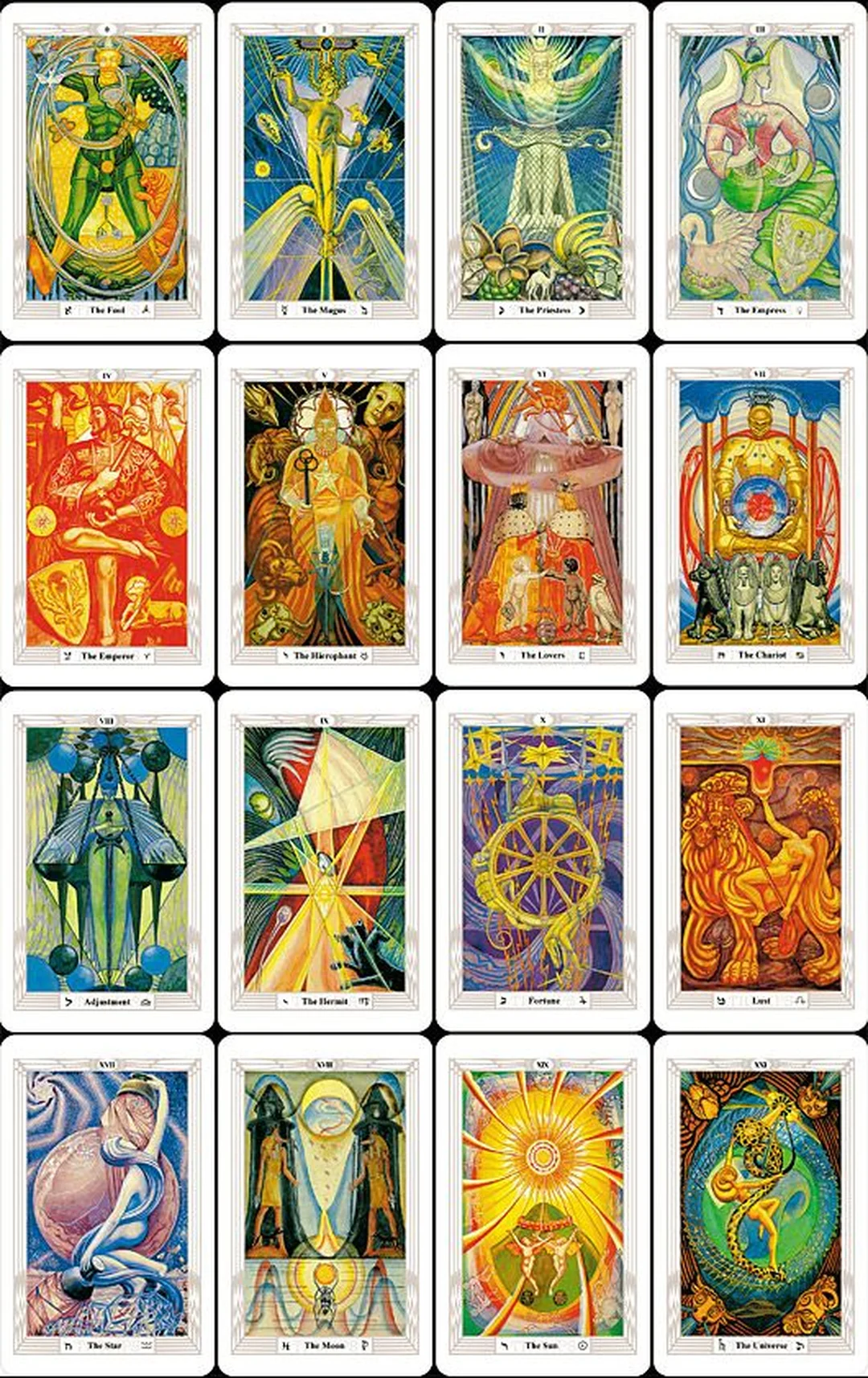 hộp thoth tarot deck bản cổ điển cho người học tarot