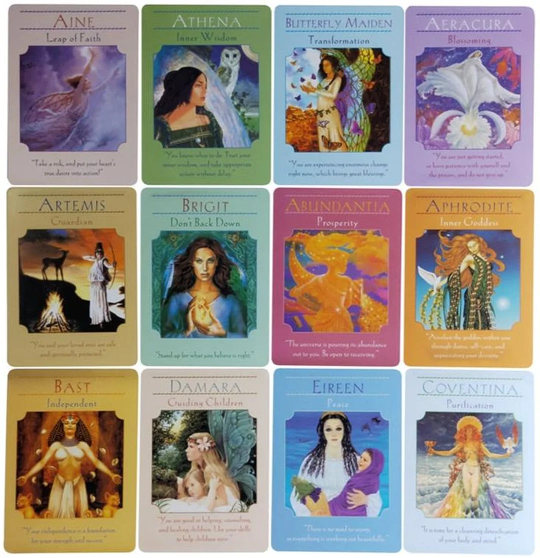 Goddess Guidance Oracle Cards cho người mới hộp và lá bài goddess guidance oracle cards dùng cho người mới