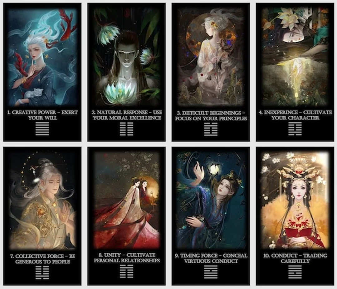 i ching oracle cards so sánh với tarot và oracle thông thường