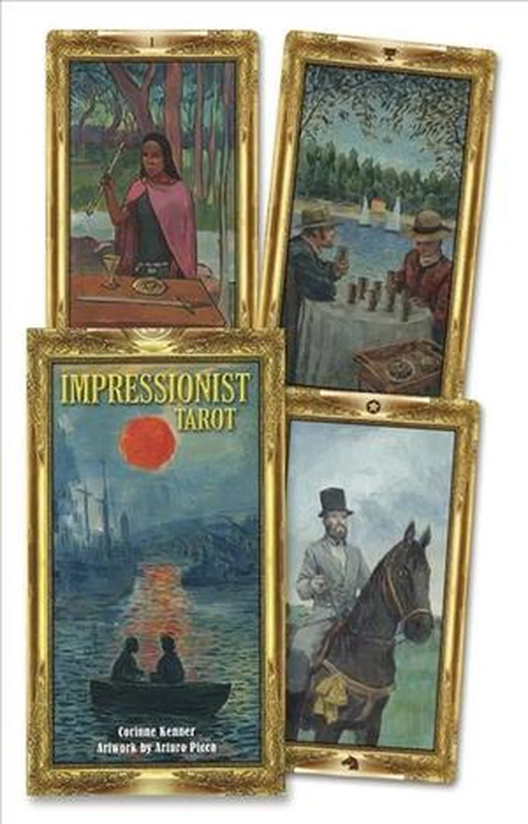 Impressionists Tarot Deck hình bìa sách và bộ bài impressionists tarot deck bộ bài và sách hướng dẫn