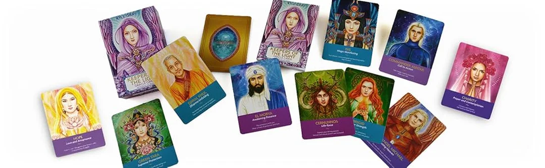 keepers of the light oracle cards ảnh hộp và guidebook