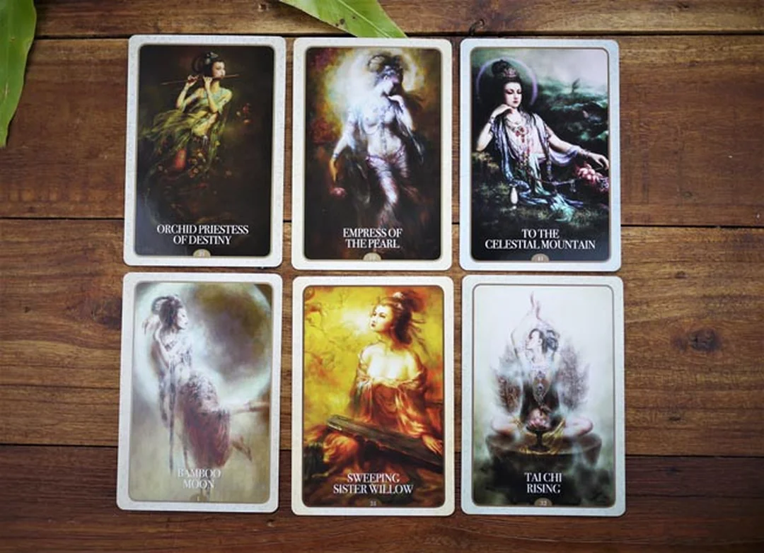 kuan yin oracle cards bản trưng bày thực tế