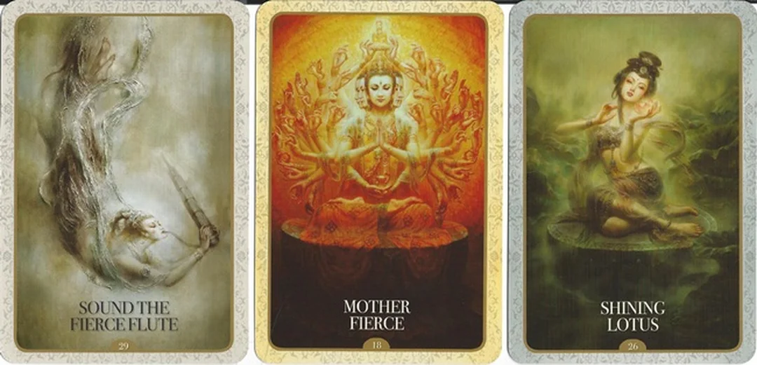 kuan yin oracle cards minh họa lá bài Quan Âm