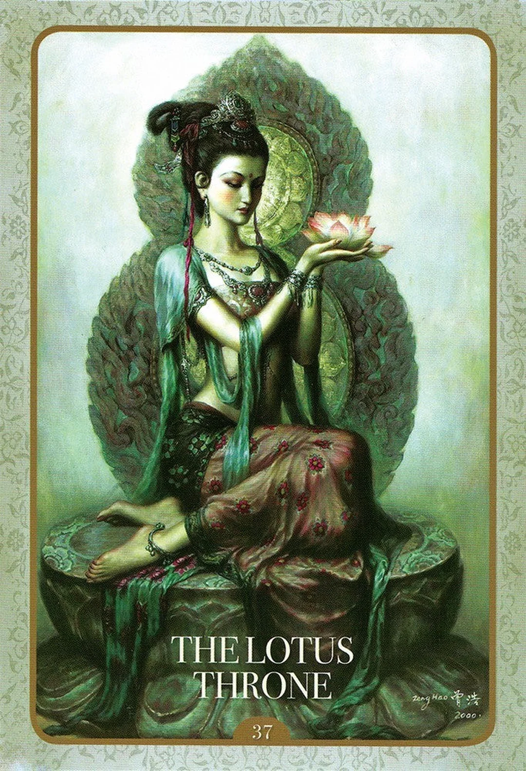 kuan yin oracle cards trải bài và guidebook