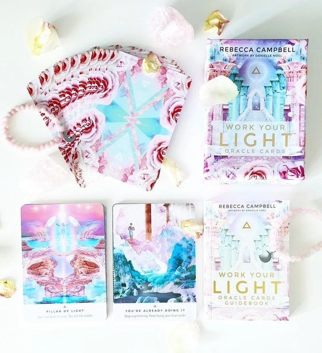 Light oracle cards phối màu sáng dùng cho trải bài