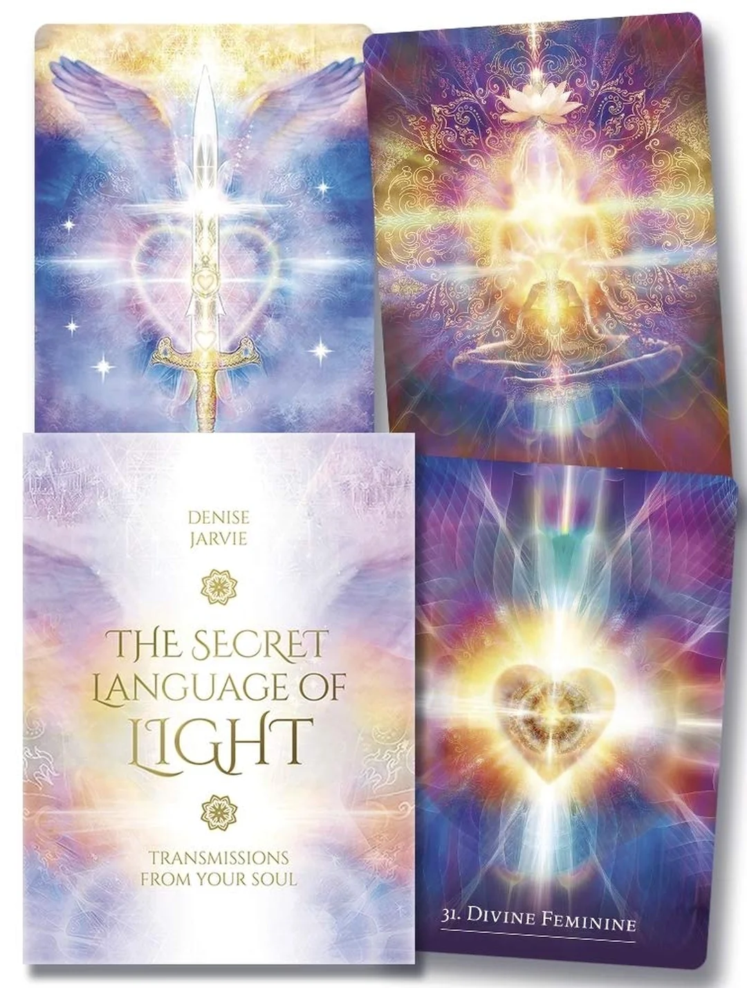 Light oracle cards Work Your Light hộp bài màu pastel