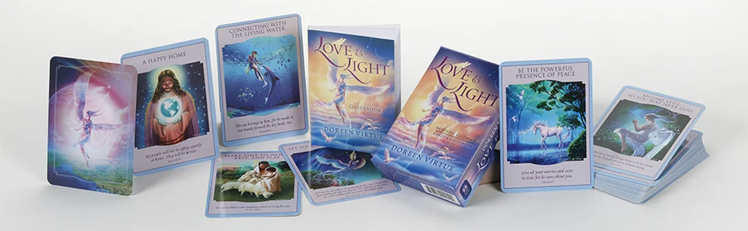 love and light oracle cards hình minh họa ánh sáng và thông điệp