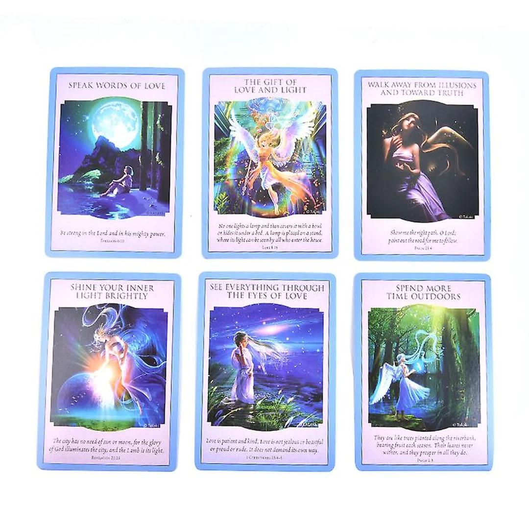 love and light oracle cards phiên bản hộp bài và thông điệp