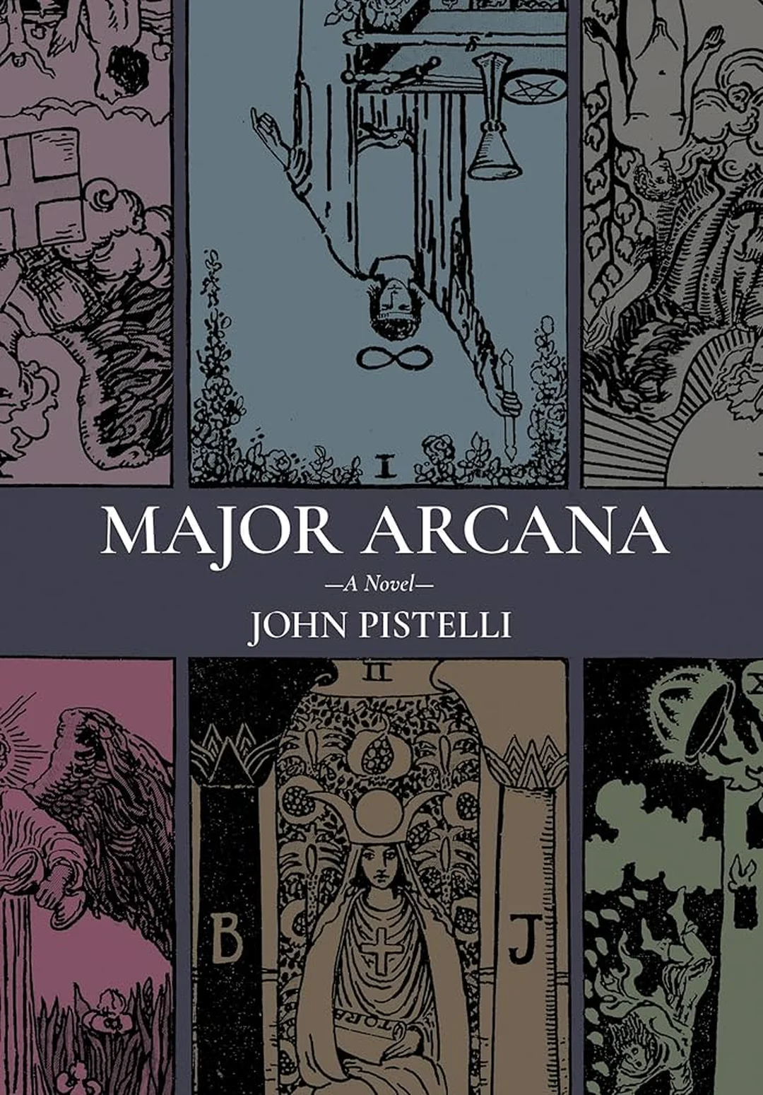 major arcana story trên bìa sách và bộ bài Tarot