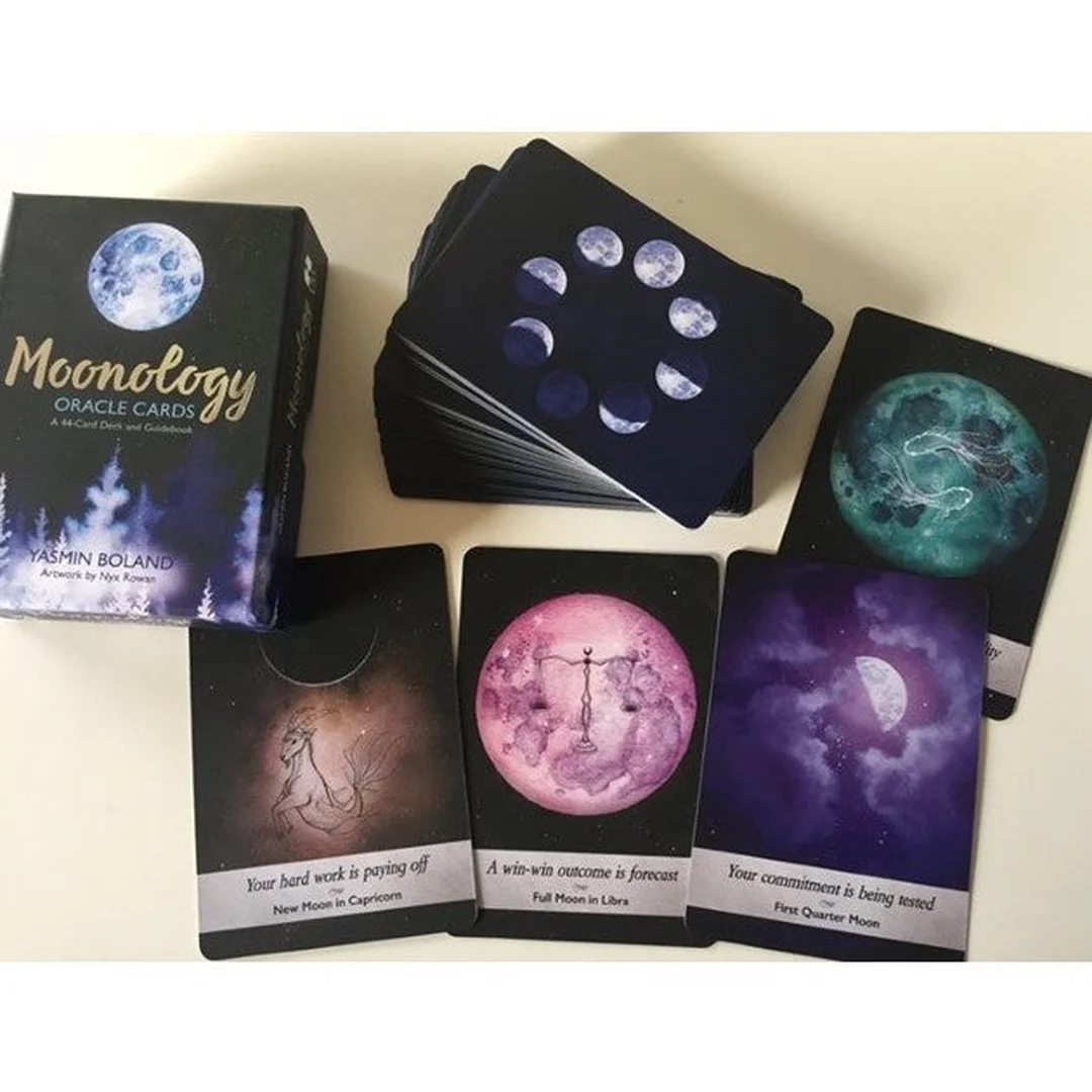 moonology oracle cards thông tin hộp bài và sách hướng dẫn