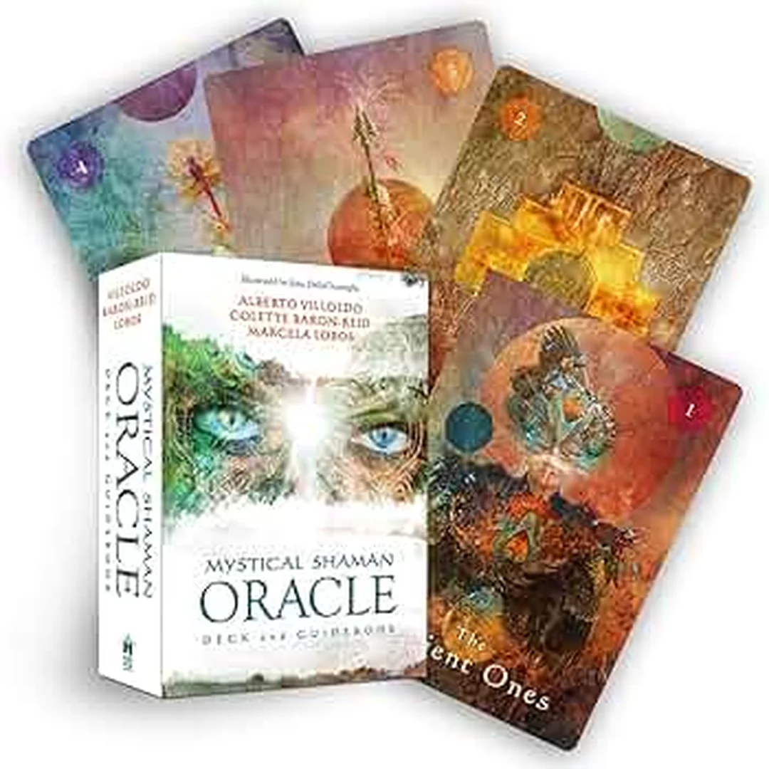 mystical shaman oracle cards hộp và bộ bài
