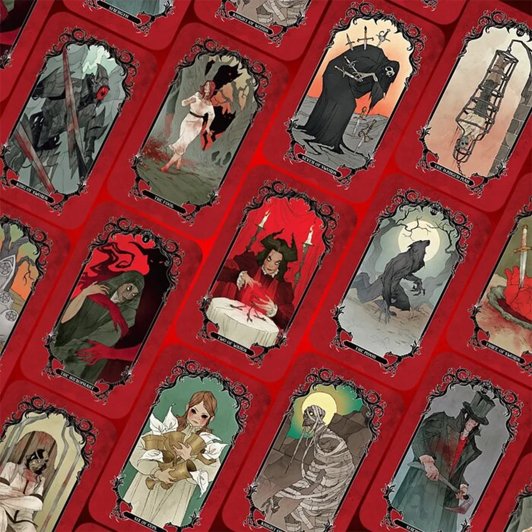 những bộ bài tarot ma mị Horror Tarot Việt hóa dạng boxset